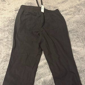 LOFT Outlet Medium Curvy Pants for Women, Black Pant, Loose Fit